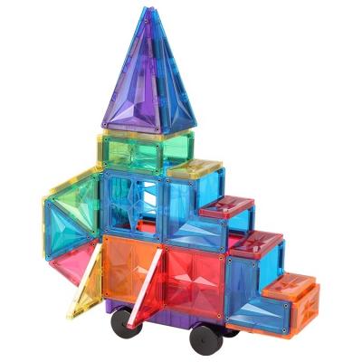 China Child Education Diy Building Blocks Kids Toys Multi Colors 56pcs Plastic ABS Plastic 56pcs mntl 3d Building Block Toy Kids Building Block Kids Magnet Block for sale