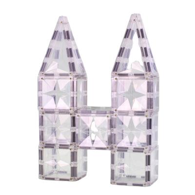 China ABS MNTL building block toy T03 42pcs building block plastic transparent magnetic star tile sets kids building blocks for educational toys for sale