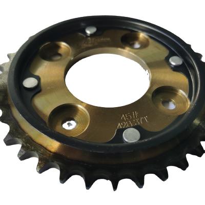 China 1045 high quality with heat treatment motorcycle sprocket for sale