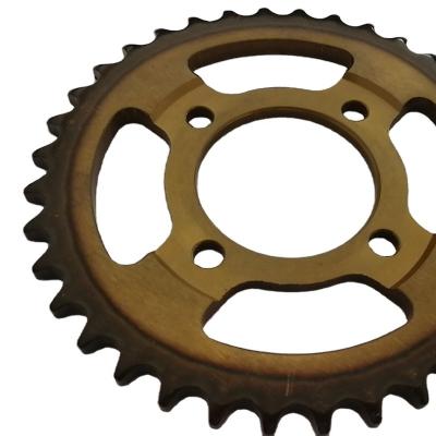 China High quality steel material 1045 or 20Crl with heat treatment for motorcycle sprocket and chain for sale