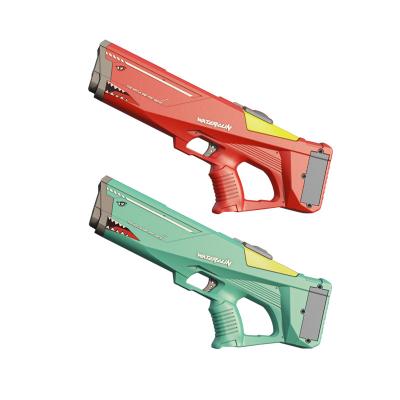 China Electronic Toy Accessory 2022 New Summer Automatic Water Squirt Gun With 800cc Large Capacity Up To 500 Ft Range Outdoor Beach Popular Electric Gun Toy for sale