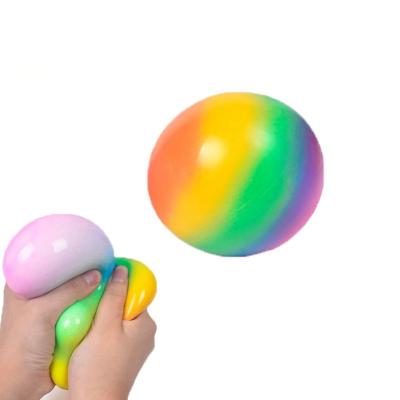 China 2022 New Toy Balls Worry Relief Stress Reliever Anti-stress Ball Trigger With Rainbow Colored Beads Relieve Worry Hand Exerciser Tool Fidgety Person 'effort for sale