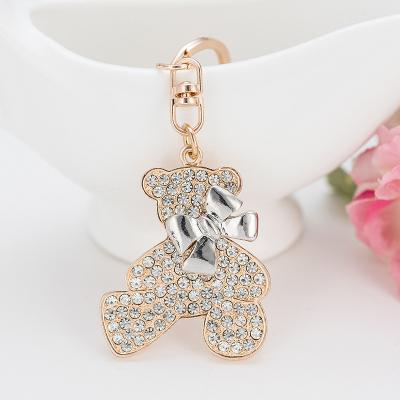 China Gift / Keep Amazon 2022 Hot Sale Diamond Pendant Car Keychain Diamond-studded Fashion High-end Flash Pendant Ladies Bag Key Chain for sale