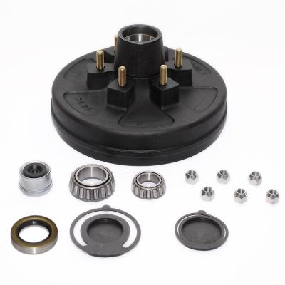 China Trailers Manufacturer Of 6.0k Lbs 12 Inch Rv Trailer Brake Hub And Drum 12 Electric Drum Brake Assembly With 6 on 1/2-20 Press In Studs for sale