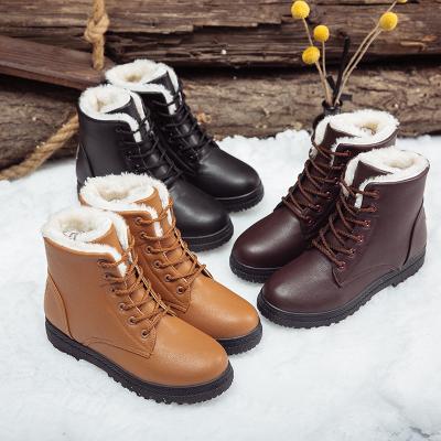 China Cheap New Style Snow Boots Big Size Waterproof Boots Flat Cheap Warm Winter Boots for sale