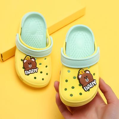 China Wholesale Price Girlsboys Lightweight Anti-skid Child Clogs Soft PVC Kids Pour Slippers Summer Children Comfortable Good Quality Sandal for sale