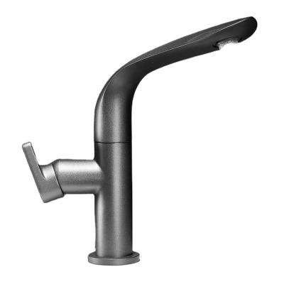 China Other High end Washbasin faucet Domestic hot and cold washbasin Toilet washstand Bathroom dual mode faucet Gun ash for sale