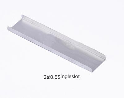 China Modern External wall groove single groove 2cm wide 0.5 high single slot Aluminum alloy external wall groove for sale