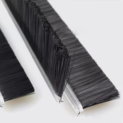 China Industrial Nylon Bristle High Temperature Resistant Strip Brush for sale