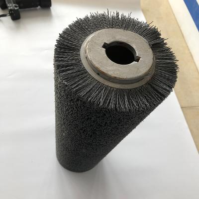 China Customized Industrial Abrasive Wire Roller Brush For Polishing for sale