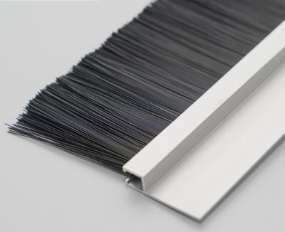 China Customized Aluminium Alloy Nylon / Pp Sealed Strip Brush For Door And Window Seal for sale