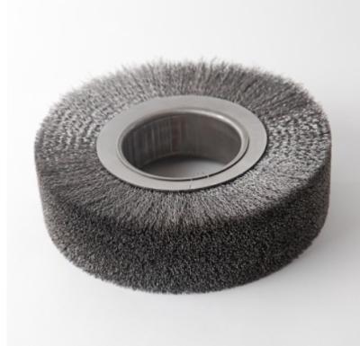 China Customizable Deburring Wire Brush Roller Stainless Steel Wire Brush Roller for sale