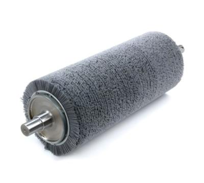 China Industrial Abrasive Silk Nylon Roller Brush For Metal Deoxidizing for sale