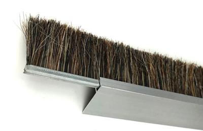 China Custom Aluminium Alloy Horsehair Brush Sealing Strip Brush For Door Dust Prevention for sale