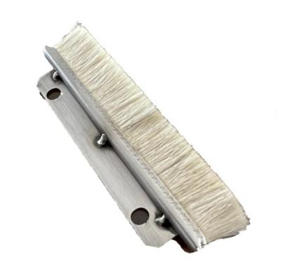 China Industrial Custom Replaceable Wool Brush Aluminium Alloy Strip Brush for sale