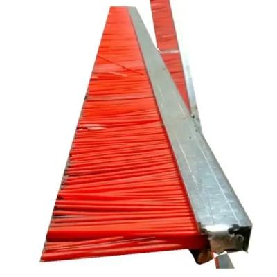 China PP Mixed Wire Brush For Concrete Brick Block Making Machine Strip Brush for sale