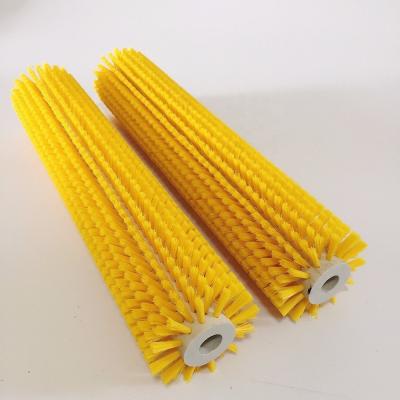 China Nylon Industrial Rotating Cleaning Cylindrical Brush Roller for sale