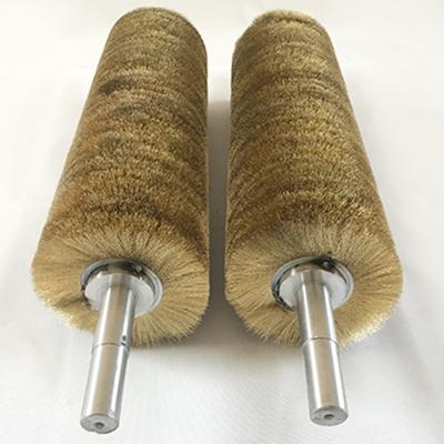 China Cylinder Steel Wire Brush Roller For Metal Polishing Rust Removing for sale