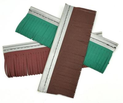 China Industrial Custom Brush Strip Sandpaper Polishing Strip Brush For Wood Polishing for sale