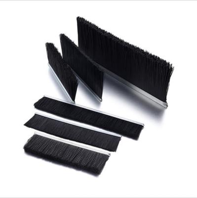 China Customized Nylon PP Strip Brush For Shutter Doors Sealing for sale