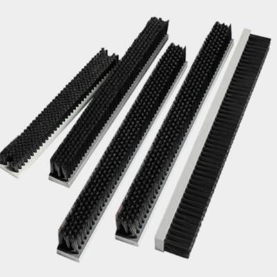 China Industrial Nylon Plate Brush Plate Strip Brush Lath Brush For Cleaning for sale