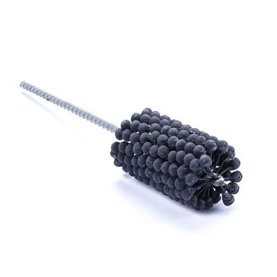 China Flexible Cylinder Bore Pipe Hole Honing Brush Ball Silicone Carbide Brush for sale