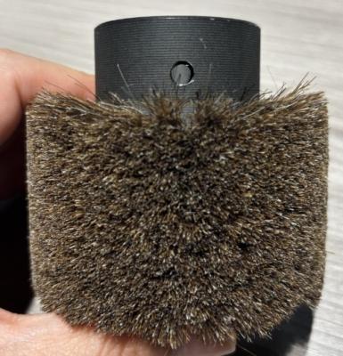 China Industrial Custom Roller Brush Horsehair Material Cylindrical Brush For Cleaning for sale