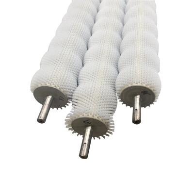 China Custom 0.3mm-0.5mm Brush Silk Nylon Roller Brush With/Without Shaft For Potato Peeling Industrial Machine for sale