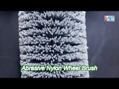 industrial abrasive silk nylon roller brush for metal deoxidizing