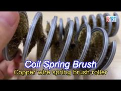 internal wound brush spring brush copper/brass wire spring brush for industry metal deburring