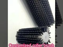 Industrial Custom Nylon Roller Brush For Press Machine Colour Cleaning