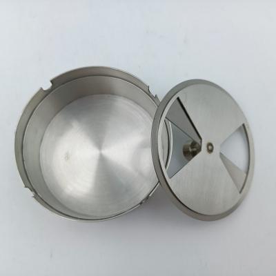 China American style fashion stainless steel household cost-effective silver round ashtray for outdoor for sale