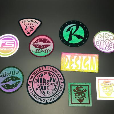 China High Sustainable Lightweight Design Fashion Reflective Heat Transfer Patches Label for sale