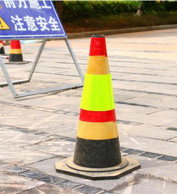 China Road Barricade Hot Selling Derable Cone Sleeve Reflective Traffic Safety Warning Reflective PVC Cone Sleeve for sale