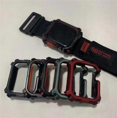 China Unique Cover for Apple Watch Case Protective PC and TPU Case for Series 5/4/3/2/1 and Size 44 42 40 38 mm for sale