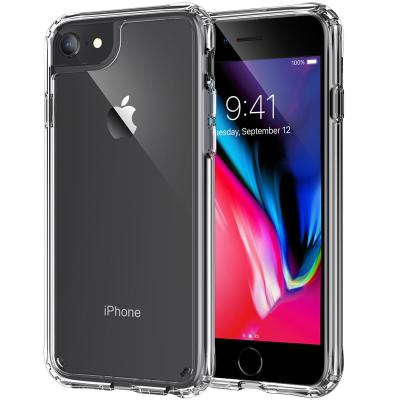 China Transparent Hard PC Phone Shockproof Bumper Case For iPhone 13 X XS XR XS Plus 8 7 6 6S Max Clear Protective Back Cover for sale