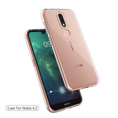 China Full Curve Smartphone Case Ultra Thin Transparent Back Cover TPU Shockproof Mobile Phone Case For Nokia 4.2 for sale