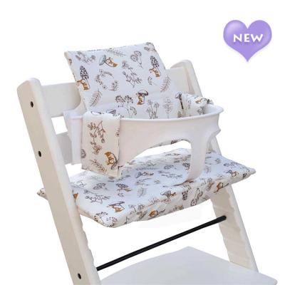 China Baby Children Highchair Cushion Feeding Chair Cushion Stroller Cushion Breathable Cotton Fabric for sale