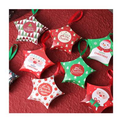 China Soft Gift Box Packaging Star Shape Christmas Day Candy Coated Paper Hard Paper Gift Box for sale