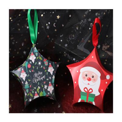 China Soft Christmas Decorations Wonderful Packaging Christmas Candy Coated Paper Gift Box for sale