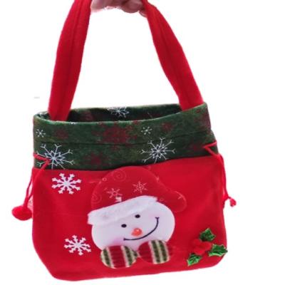 China Party Christmas Durable Tote Bags Santa Sack Soft Drawstring Gift Home Bags for sale