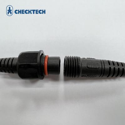 China IP67 PA66 Black M15 4 Pin Waterproof Cable Assembly For Motor for sale