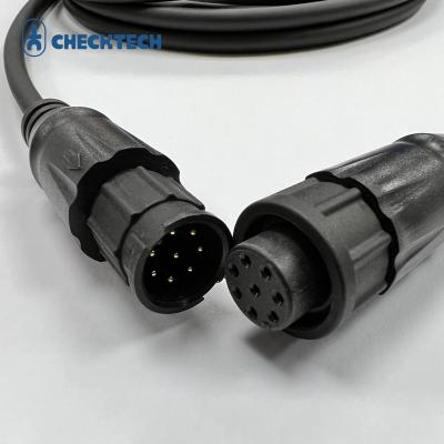 China Factory OEM B Size 8 Pin Connector Electrical Wire Waterproof Cable Assembly IP67 for sale