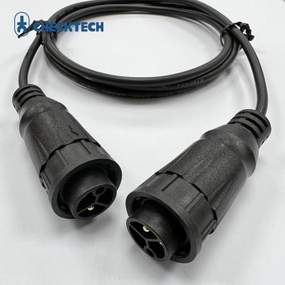 China IP67 Waterproof Easy Assemble Size C 3 Pin Connector Waterproof Cable For Outdoor for sale