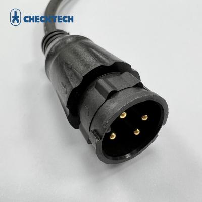 China IP67 Waterproof Male Plug D Size 4 Pin Waterproof Consumer Electronics Cable for sale