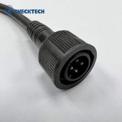 China IP67 M15 4 Pin Adapter Wire Connector Waterproof Cable Connector For Power for sale