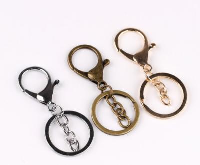 China Jewelry Daily Accessories DIY Metal Key Ring Key Chain With Lobster Clasp High Quality Key Chain for sale