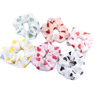 China Fashion Chiffon Cloth Hair Ring Art Large Intestine Circle Ins Love Hair Circle Jewelry Sweet Hair Accessories for sale