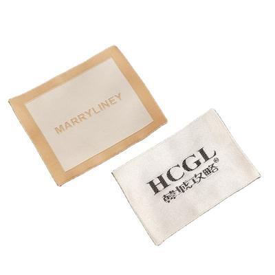 China Factory Price Washable High Quality Custom Clothes Woven Labels Cotton Labels For Clothing for sale