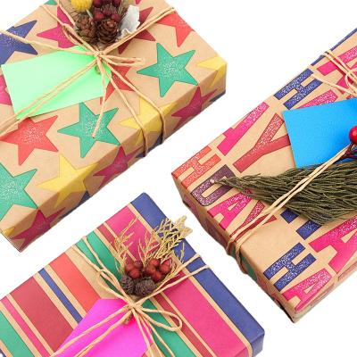 China Amazon Hot Luxury Gift Wrapping Materials Recycled Kraft Paper for sale